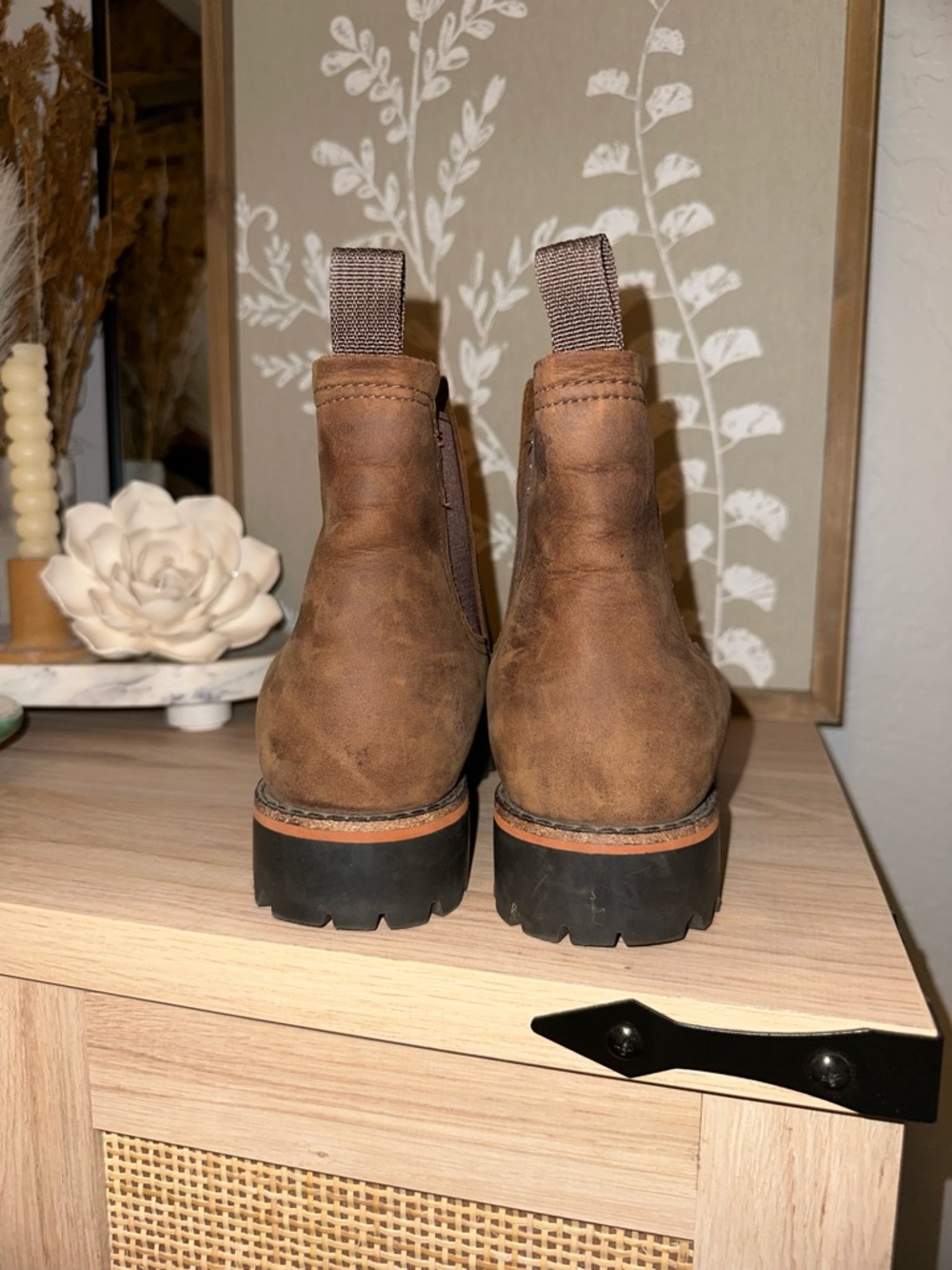 Chaco Brown Suede Chelsea Booties - Picture 3 of 6